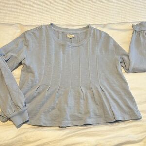 Anthropologie - Pilcro Box-Pleated Sweatshirt